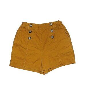 Madewell Button Front Cargo Shorts in Mustard Yellow XS Great Condition